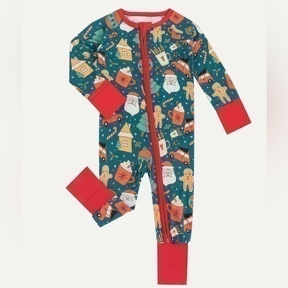 Other - MIOZING | 🎄 Christmas Goodies Bamboo Convertible Zip Romper
